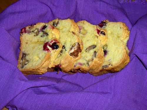 Blueberry crunch loaf recipe